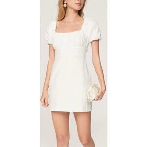 Louna White Tie Back Mini Dress XL